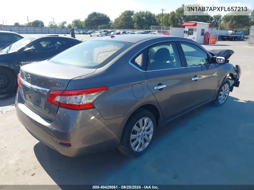 3N1AB7APXFL657213 2015 Nissan Sentra Fe+ S/S/Sl/Sr/Sv