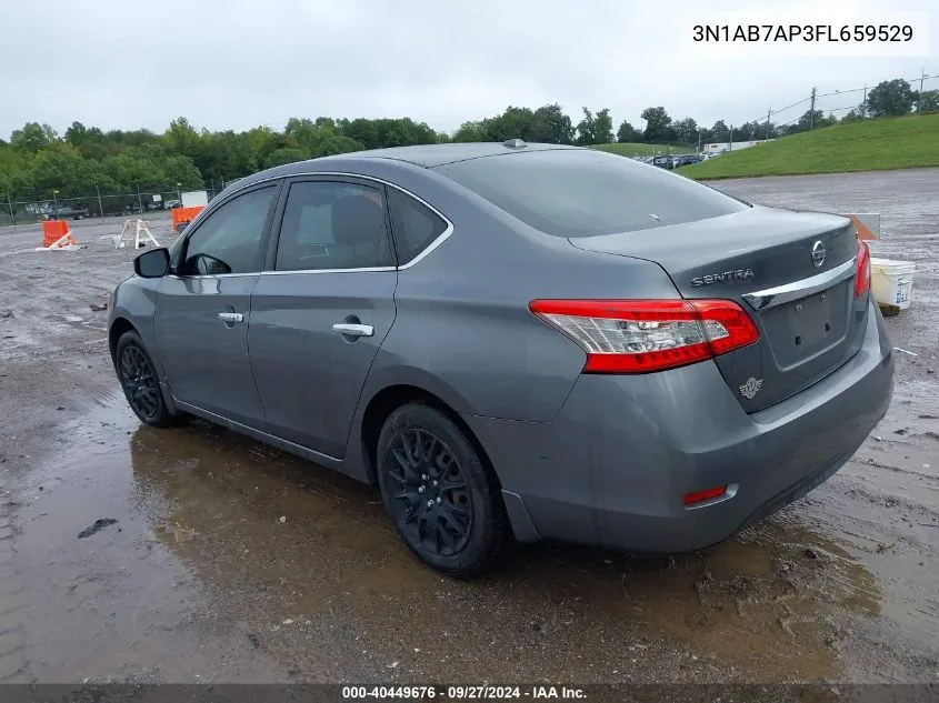 2015 Nissan Sentra Sv VIN: 3N1AB7AP3FL659529 Lot: 40449676