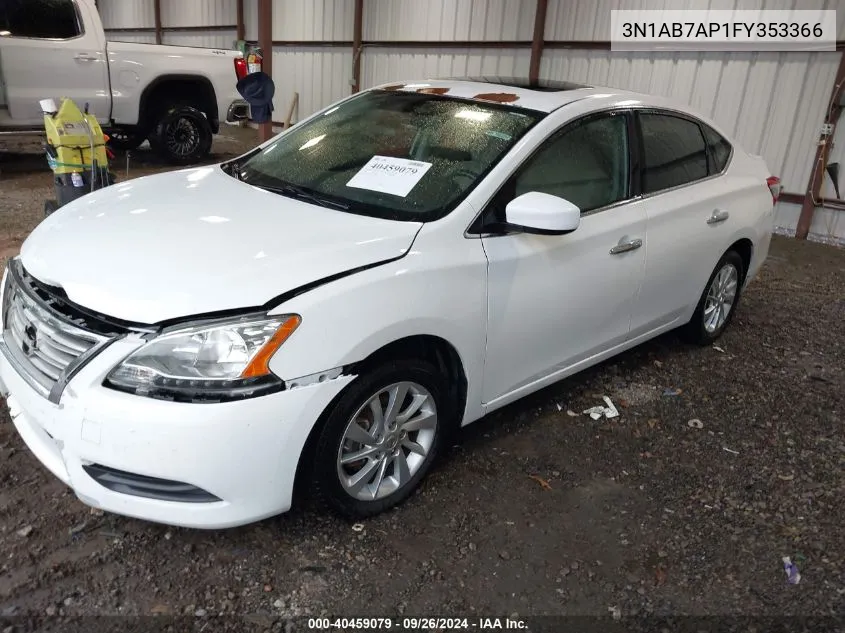 3N1AB7AP1FY353366 2015 Nissan Sentra Sv