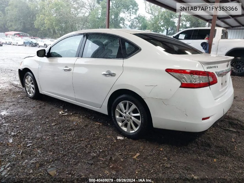 3N1AB7AP1FY353366 2015 Nissan Sentra Sv