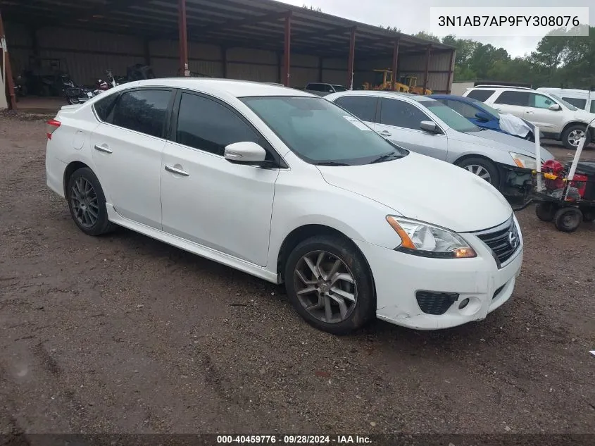 2015 Nissan Sentra S/Sv/Sr/Sl VIN: 3N1AB7AP9FY308076 Lot: 40459776