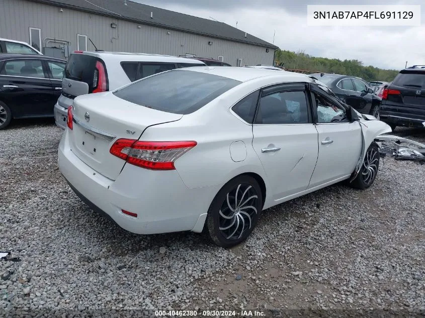 3N1AB7AP4FL691129 2015 Nissan Sentra S/Sv/Sr/Sl