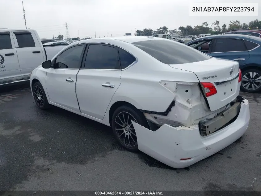 3N1AB7AP8FY223794 2015 Nissan Sentra Fe+ S/S/Sl/Sr/Sv