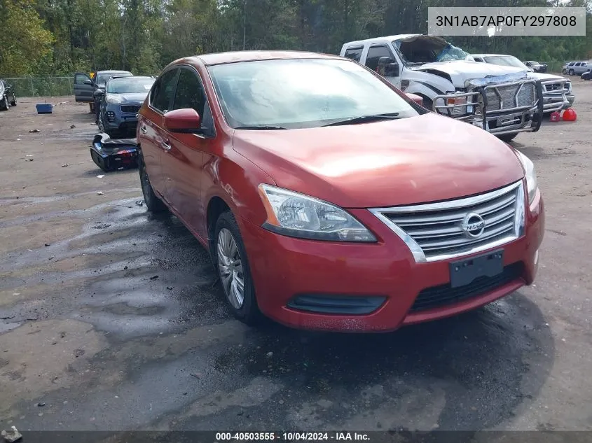 2015 Nissan Sentra Sv VIN: 3N1AB7AP0FY297808 Lot: 40503555