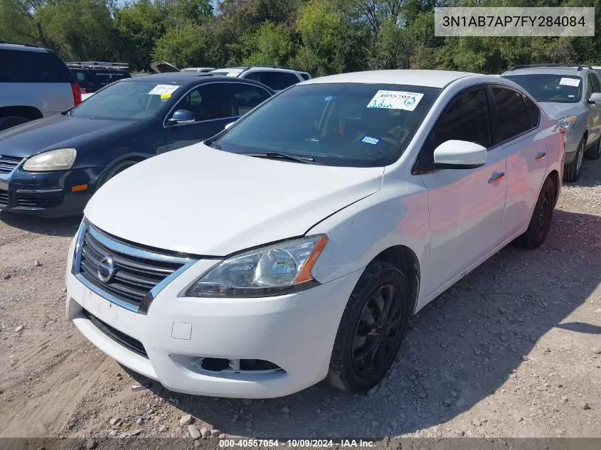 2015 Nissan Sentra S VIN: 3N1AB7AP7FY284084 Lot: 40557054