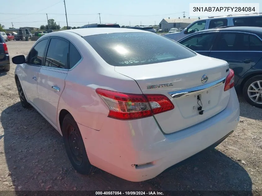 2015 Nissan Sentra S VIN: 3N1AB7AP7FY284084 Lot: 40557054