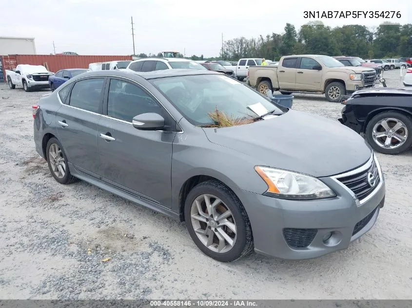 2015 Nissan Sentra S/Sv/Sr/Sl VIN: 3N1AB7AP5FY354276 Lot: 40558146