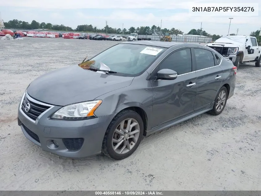 2015 Nissan Sentra S/Sv/Sr/Sl VIN: 3N1AB7AP5FY354276 Lot: 40558146