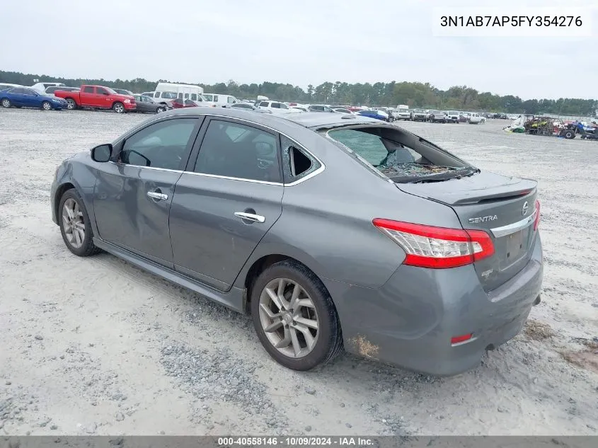 2015 Nissan Sentra S/Sv/Sr/Sl VIN: 3N1AB7AP5FY354276 Lot: 40558146