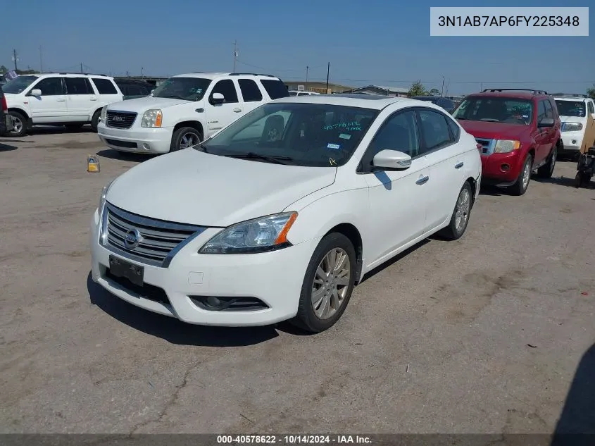 2015 Nissan Sentra Sl VIN: 3N1AB7AP6FY225348 Lot: 40578622