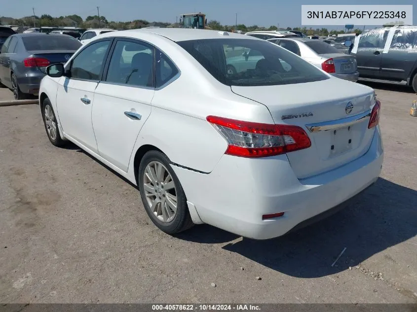 2015 Nissan Sentra Sl VIN: 3N1AB7AP6FY225348 Lot: 40578622