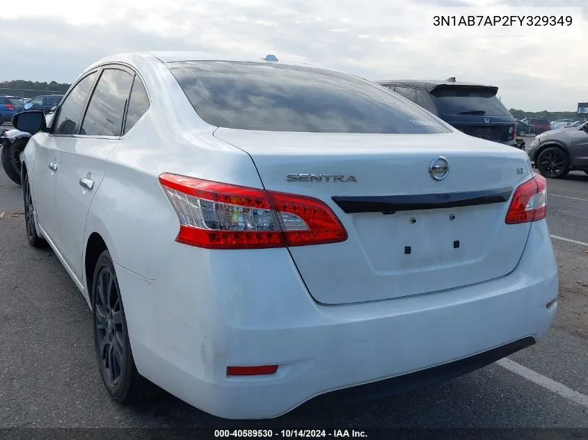 3N1AB7AP2FY329349 2015 Nissan Sentra S/Sv/Sr/Sl