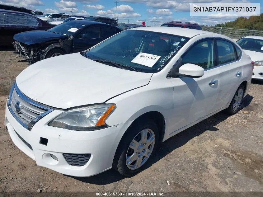 2015 Nissan Sentra Fe+ S VIN: 3N1AB7AP1FY371057 Lot: 40615769