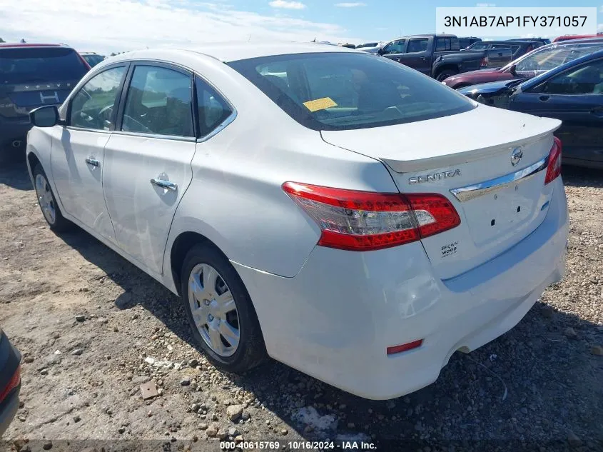 2015 Nissan Sentra Fe+ S VIN: 3N1AB7AP1FY371057 Lot: 40615769