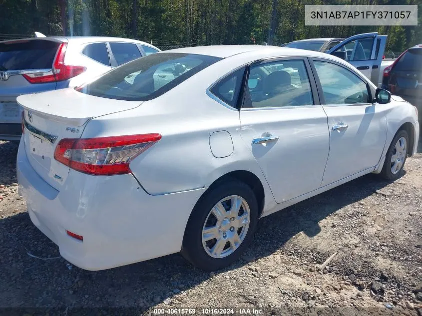 2015 Nissan Sentra Fe+ S VIN: 3N1AB7AP1FY371057 Lot: 40615769