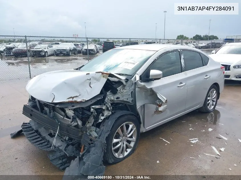 2015 Nissan Sentra S VIN: 3N1AB7AP4FY284091 Lot: 40669180