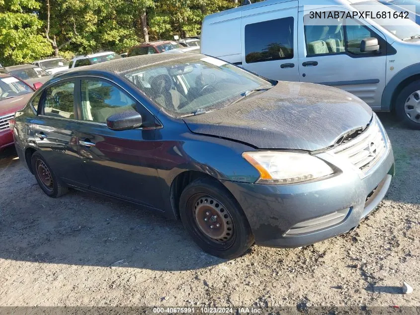 3N1AB7APXFL681642 2015 Nissan Sentra Sv