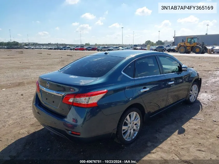 2015 Nissan Sentra Sl VIN: 3N1AB7AP4FY365169 Lot: 40676751