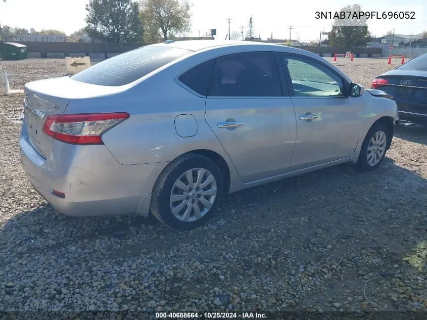 2015 Nissan Sentra Sv VIN: 3N1AB7AP9FL696052 Lot: 40688664