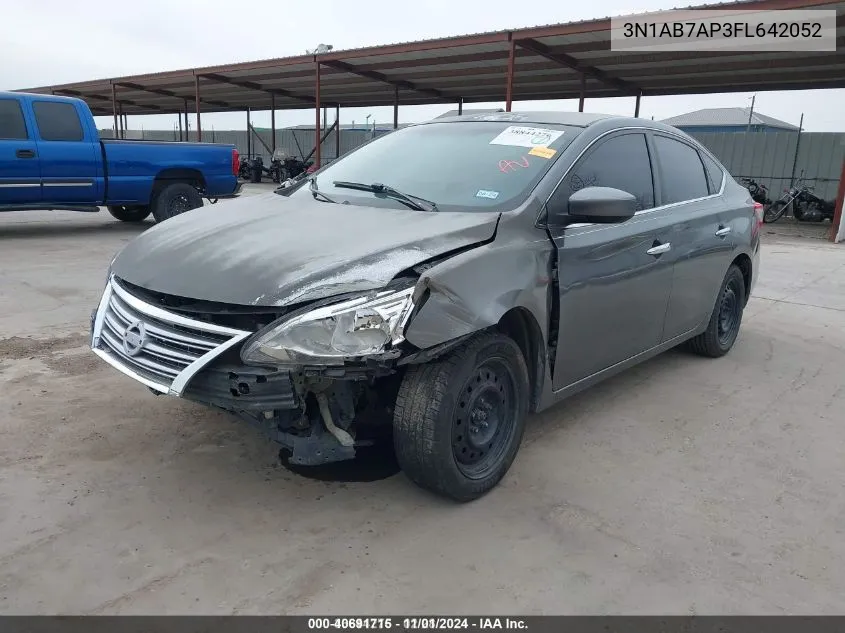 2015 Nissan Sentra Sv VIN: 3N1AB7AP3FL642052 Lot: 40691715