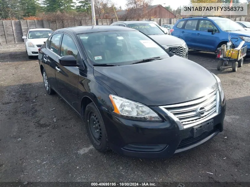 2015 Nissan Sentra S VIN: 3N1AB7AP1FY358373 Lot: 40695195