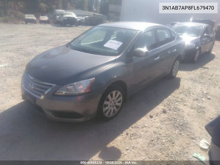 2015 Nissan Sentra Sv VIN: 3N1AB7AP8FL679470 Lot: 40695238