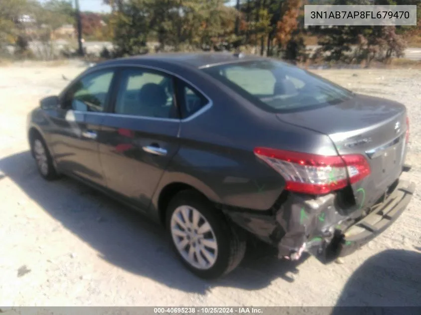 2015 Nissan Sentra Sv VIN: 3N1AB7AP8FL679470 Lot: 40695238