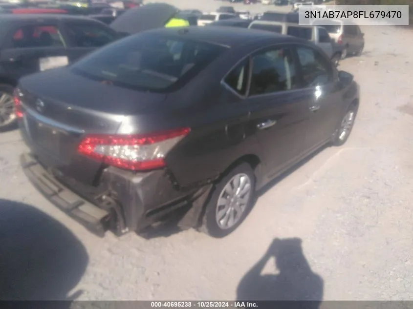 2015 Nissan Sentra Sv VIN: 3N1AB7AP8FL679470 Lot: 40695238