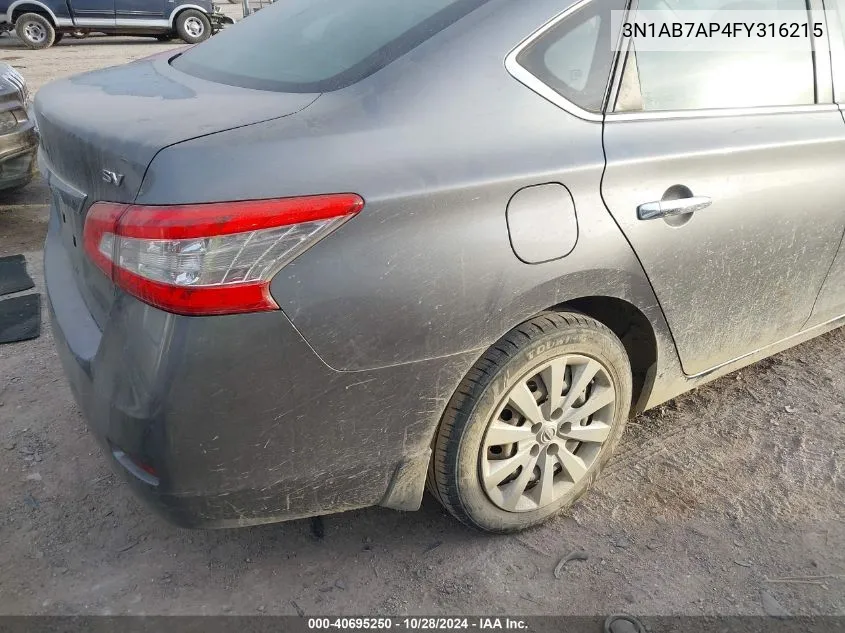 3N1AB7AP4FY316215 2015 Nissan Sentra S/Sv/Sr/Sl