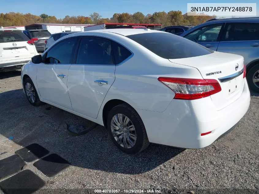 3N1AB7AP7FY248878 2015 Nissan Sentra Fe+ S/S/Sl/Sr/Sv