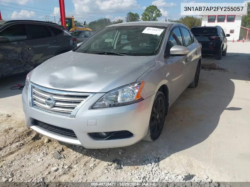 2015 Nissan Sentra Sl VIN: 3N1AB7AP2FY255057 Lot: 40725477