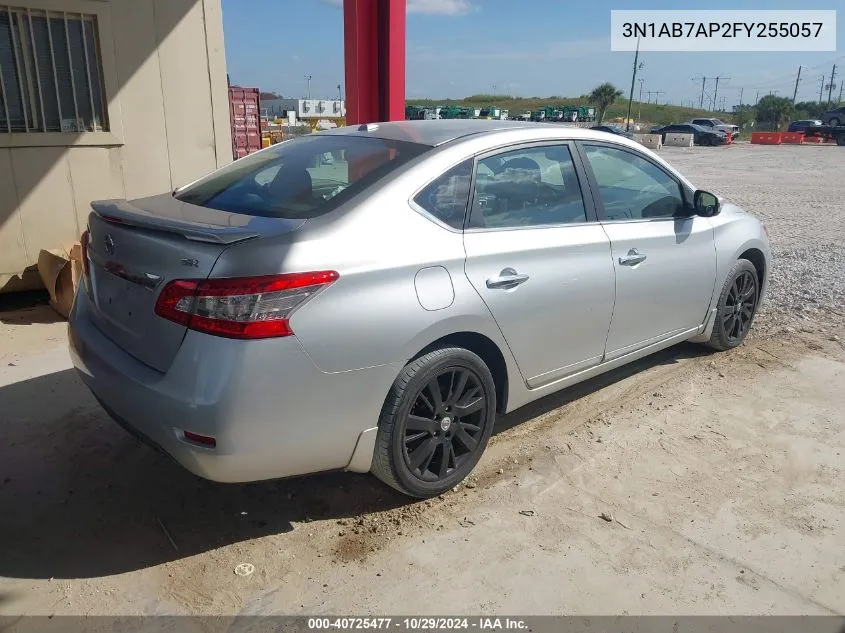 2015 Nissan Sentra Sl VIN: 3N1AB7AP2FY255057 Lot: 40725477