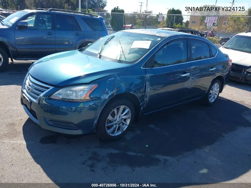 2015 Nissan Sentra Sv VIN: 3N1AB7APXFY324125 Lot: 40726956