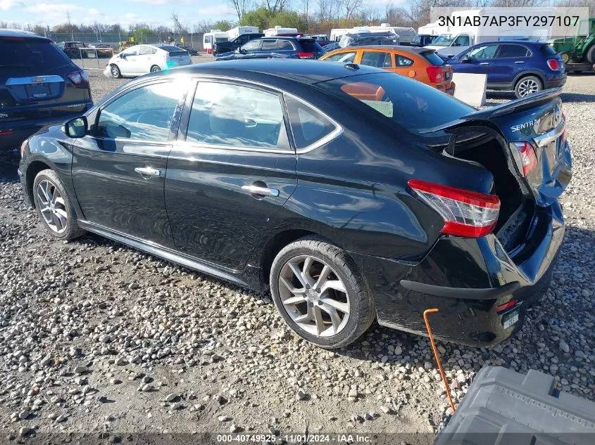 2015 Nissan Sentra Sr VIN: 3N1AB7AP3FY297107 Lot: 40749925