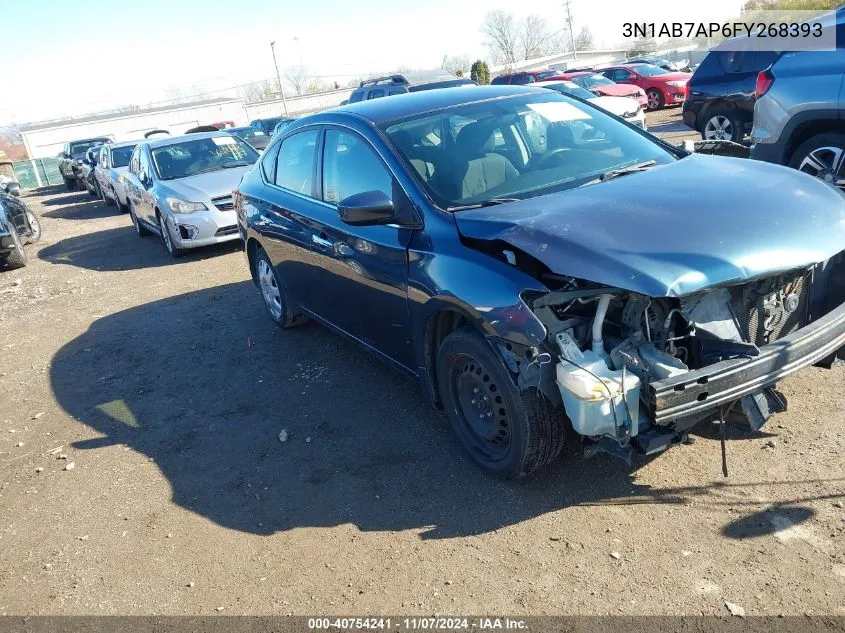 2015 Nissan Sentra Sv VIN: 3N1AB7AP6FY268393 Lot: 40754241