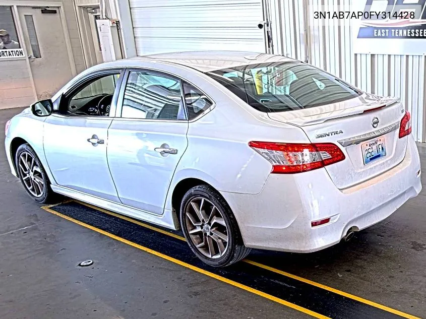 2015 Nissan Sentra Fe+ S/S/Sl/Sr/Sv VIN: 3N1AB7AP0FY314428 Lot: 40768278