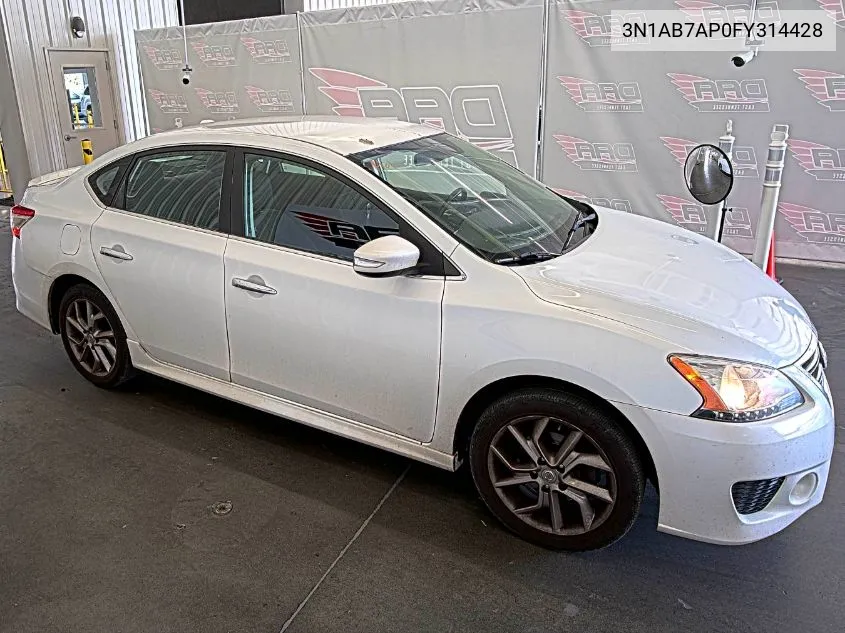 2015 Nissan Sentra Fe+ S/S/Sl/Sr/Sv VIN: 3N1AB7AP0FY314428 Lot: 40768278