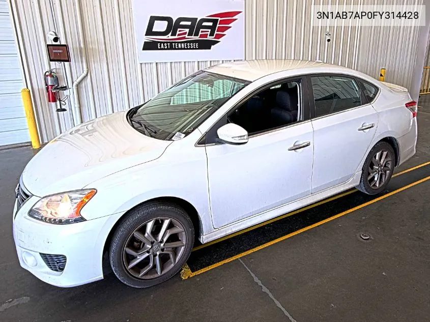 2015 Nissan Sentra Fe+ S/S/Sl/Sr/Sv VIN: 3N1AB7AP0FY314428 Lot: 40768278