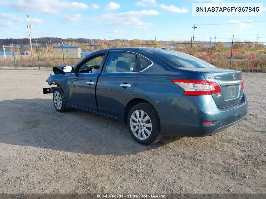 3N1AB7AP6FY367845 2015 Nissan Sentra Sv