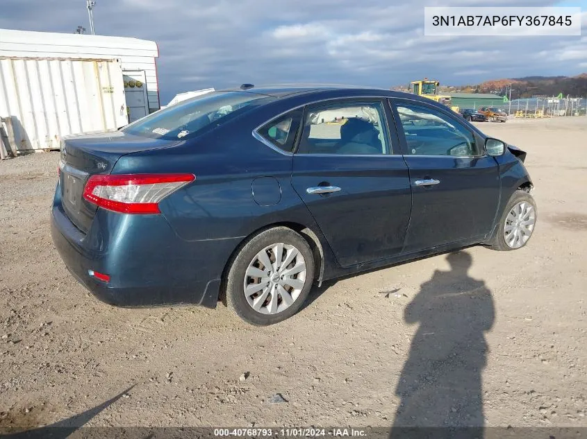 2015 Nissan Sentra Sv VIN: 3N1AB7AP6FY367845 Lot: 40768793