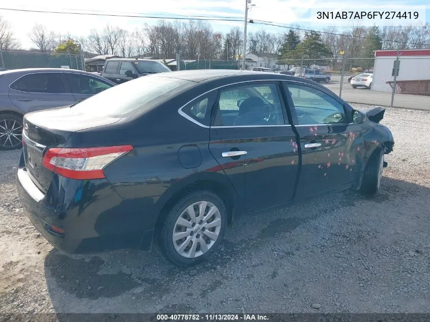 3N1AB7AP6FY274419 2015 Nissan Sentra S