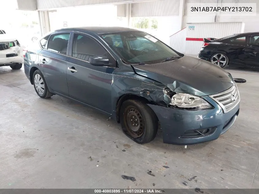 3N1AB7AP4FY213702 2015 Nissan Sentra Sv