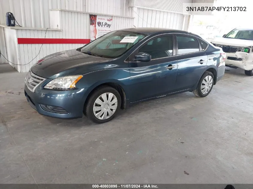 3N1AB7AP4FY213702 2015 Nissan Sentra Sv