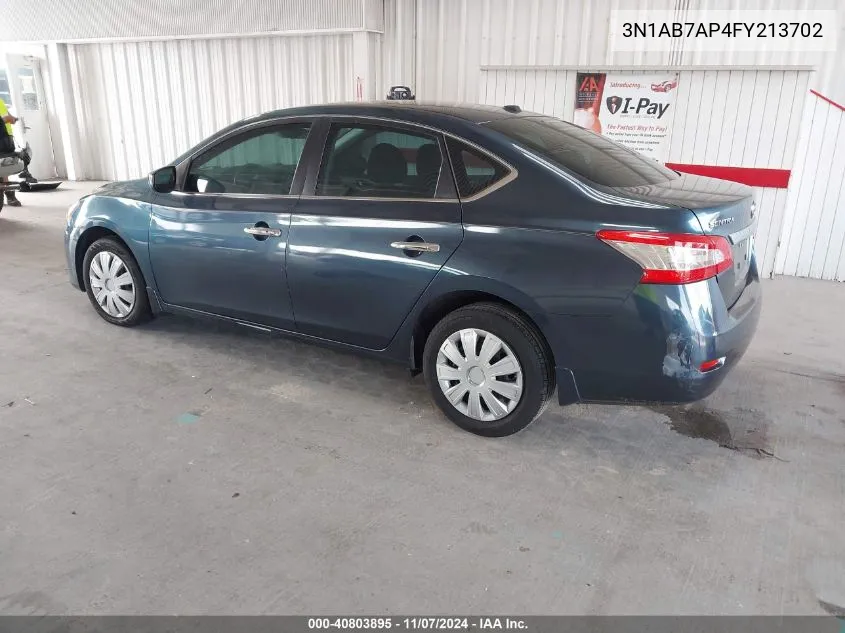 3N1AB7AP4FY213702 2015 Nissan Sentra Sv