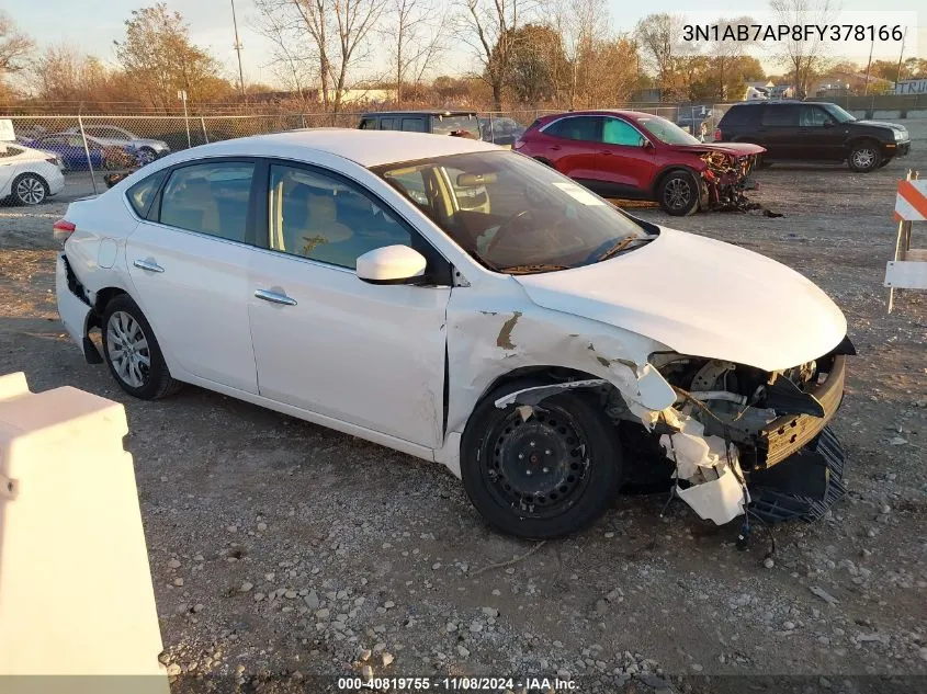 2015 Nissan Sentra Sv VIN: 3N1AB7AP8FY378166 Lot: 40819755