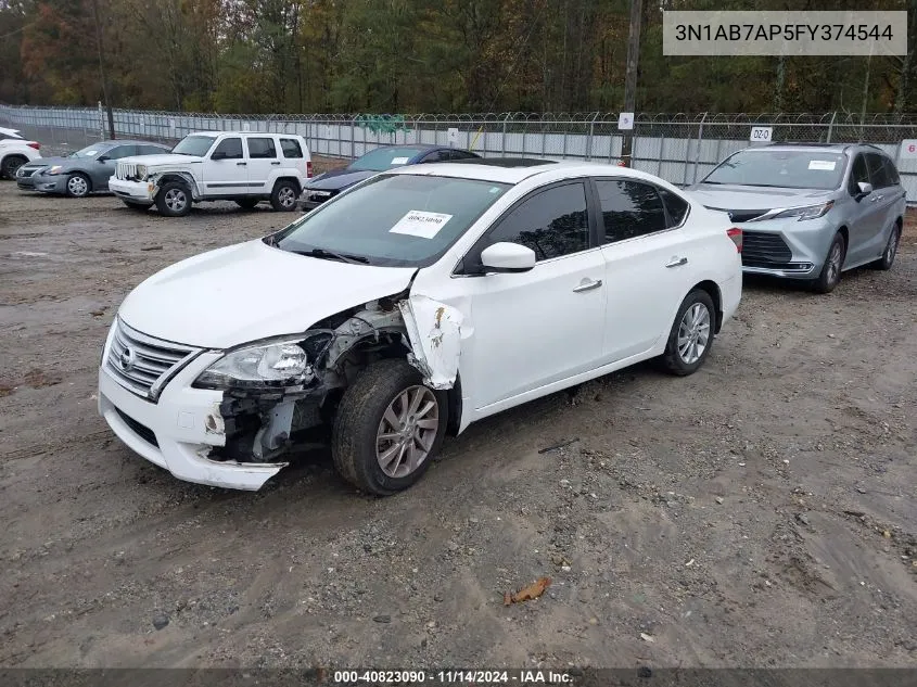 3N1AB7AP5FY374544 2015 Nissan Sentra Sv