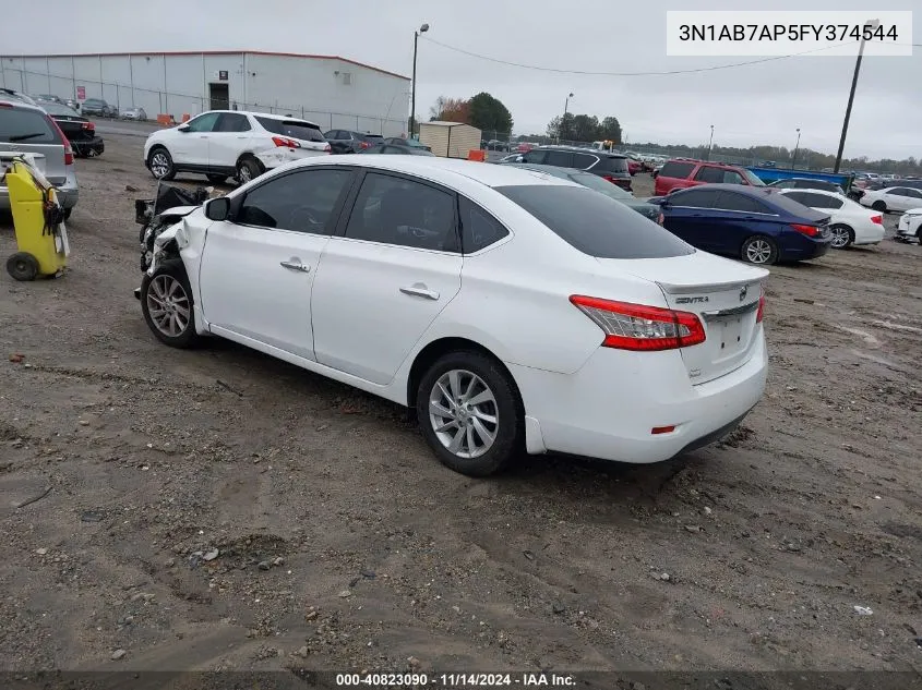 3N1AB7AP5FY374544 2015 Nissan Sentra Sv