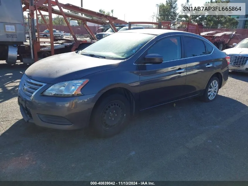 3N1AB7AP3FL665864 2015 Nissan Sentra Fe+ S/S/Sl/Sr/Sv