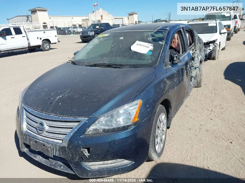 3N1AB7AP7FL657847 2015 Nissan Sentra Sv