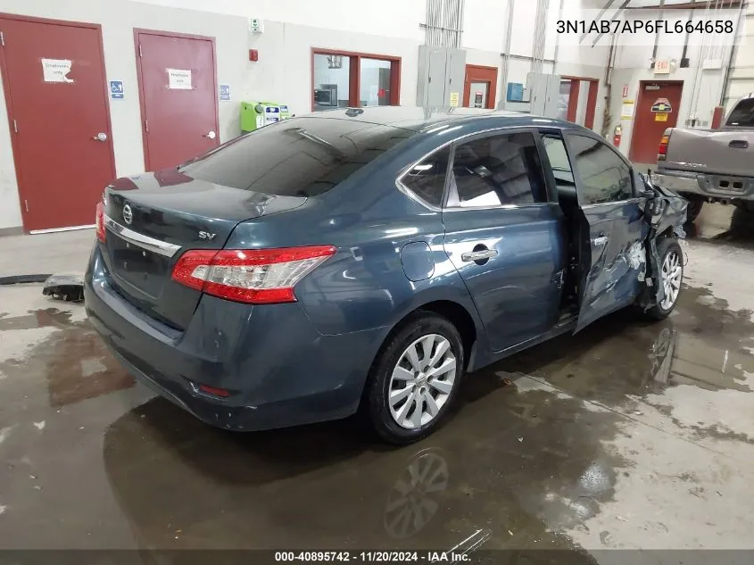 2015 Nissan Sentra Sv VIN: 3N1AB7AP6FL664658 Lot: 40895742